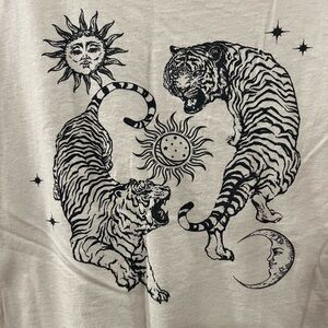 Men's Graphic Tee - Black and White